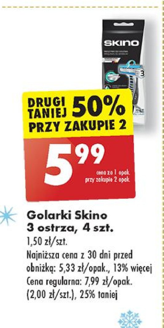 Maszynka do golenia Skino 3 promocja w Biedronka