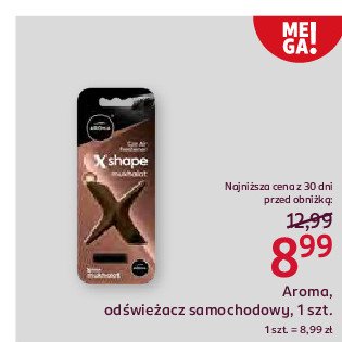 Zapach do samochodu mukhalat Aroma car x shape promocja