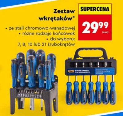 Zestaw wkrętaków Niteo promocja w Biedronka