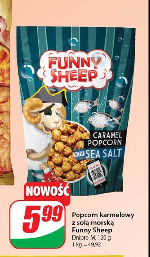 Popcorn karmelowy Funny sheep promocja