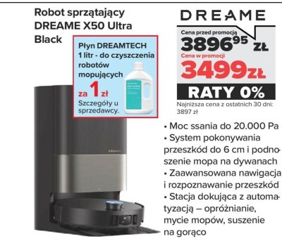 Robot sprzątający X50 Ultra Black promocja w NEONET