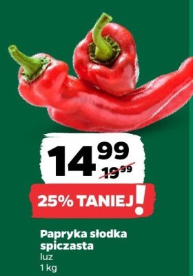 Papryka słodka spiczasta promocja w Netto