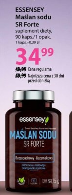 Suplement diety ESSENSEY Maślan sodu SR Forte promocja w Hebe