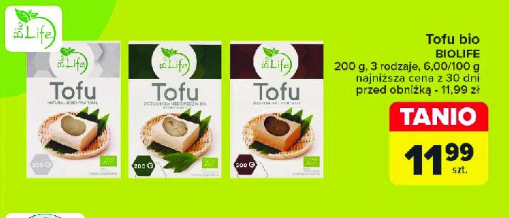 Tofu wędzone bio Bio life promocja