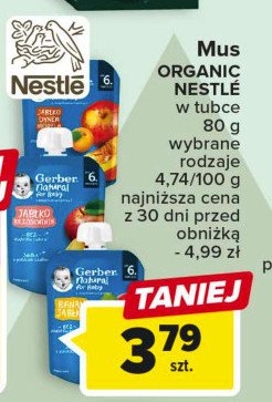 Deserek jabłko dynia i morela Gerber natural for baby promocja
