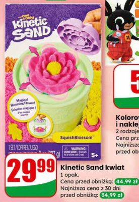 Kinetic Sand kwiat SquishBlossom promocja w Dino