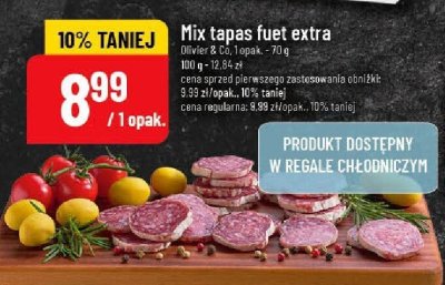 Mix tapas fuet extra Olivas & Co promocja w POLOmarket