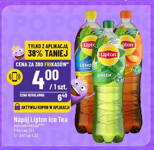 Herbata mrożona peach Lipton ice tea promocja w POLOmarket