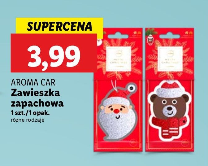 Zawieszka mikołaj Aroma car promocja