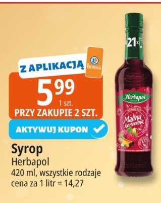 Syrop Herbapol promocja w Leclerc