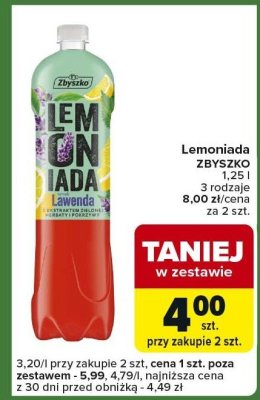 Lemoniada ZBYSKO promocja w Carrefour Express