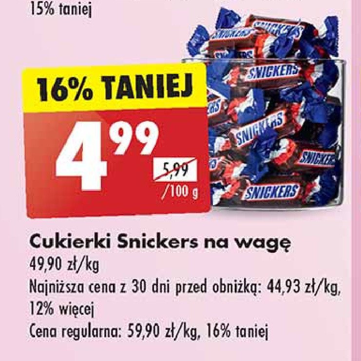 Cukierki Snickers promocja