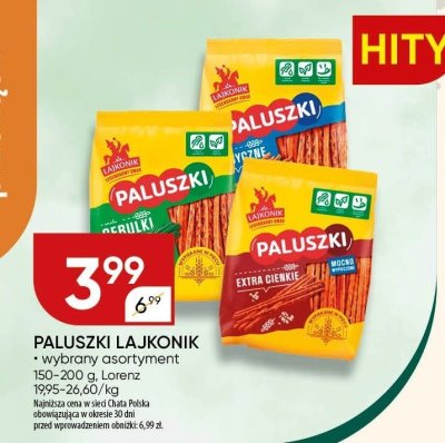 Paluszki Lajkonik Lorenz promocja w Chata Polska