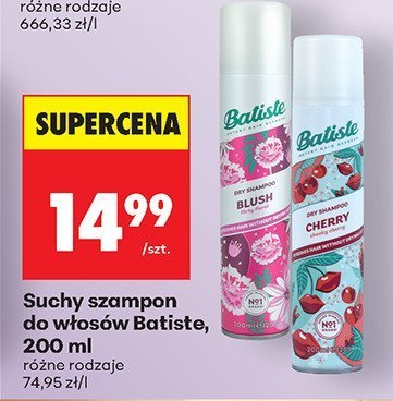 Suchy szampon do włosów Batiste, 200 ml promocja w Biedronka
