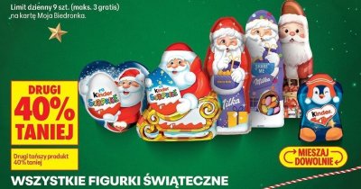 Figurki świąteczne promocja w Biedronka