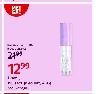 B艂yszczyk do ust 10 Lovely h2o promocja