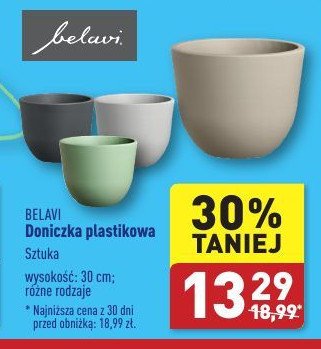 Doniczka plastikowa 30 cm BELAVI promocja