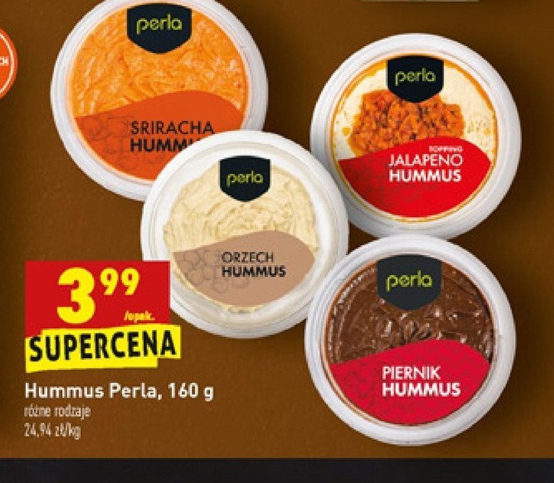 Hummus orzechowy Perla promocja