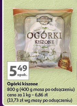 Ogórki kiszone Dominik promocja