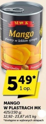 Mango w plastrach MK promocja w Euro Sklep