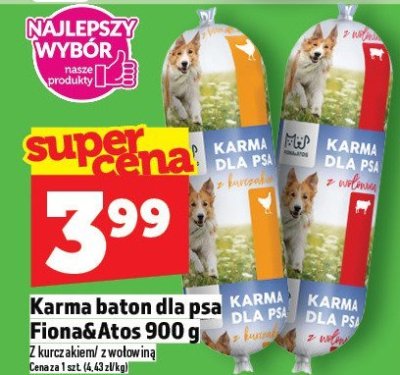 Karma baton dla psa Fiona & Atos 900g promocja w TOPAZ
