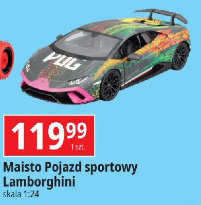 Pojazd sportowy lamborghini 1:24 MAISTO promocja w Leclerc