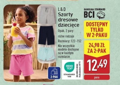 Szorty chłopięce L&d promocja