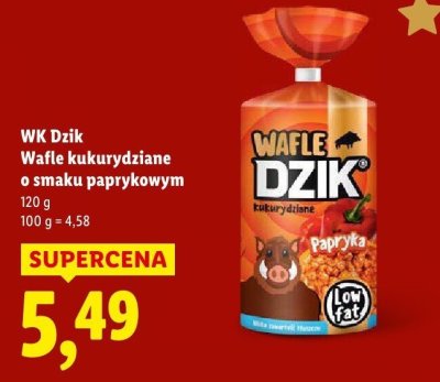 Wafle kukurydziane o smaku paprykowym promocja w Lidl