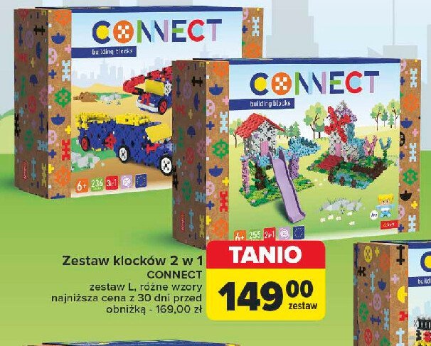 Klocki connect 61978 Trefl promocja w Carrefour