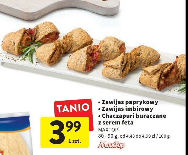 Chaczapuri buraczane z serem feta Maxtop promocja
