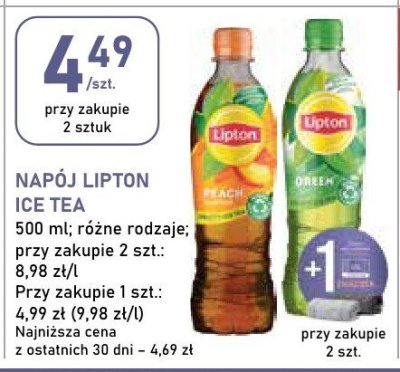 Napój Lipton Ice Tea promocja w Stokrotka