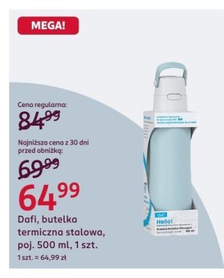 Butelka termiczna stołowa Dafi, poj. 500 ml, 1 szt. promocja w Rossmann