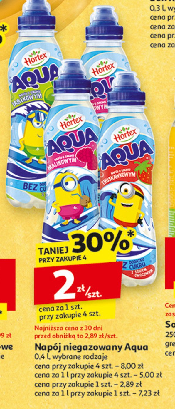 Woda truskawkowa HORTEX LEON AQUA promocja