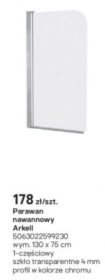 Parawan nawannowy Arkell promocja w Castorama