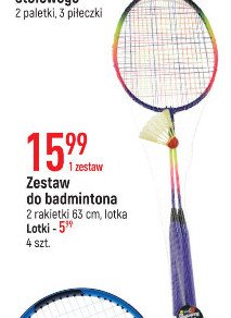 Lotki do badmintona promocja