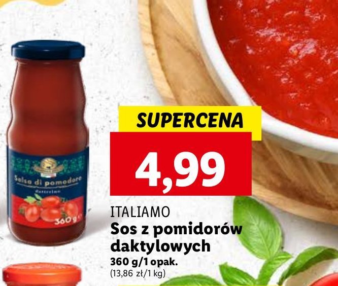 Sos pomidorowy z pomidorów daktylowych Italiamo promocja