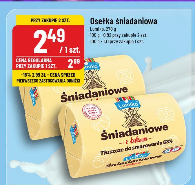 Osełka śniadaniowa Lumiko promocja