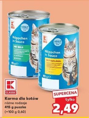 Pasztet dla kot贸w z kurczakiem K-classic promocja