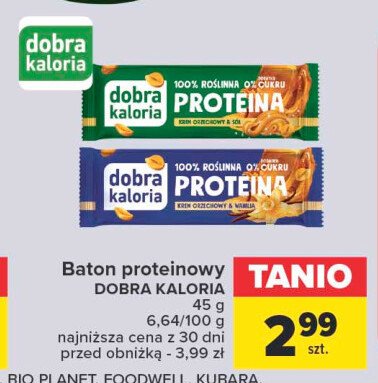 Baton proteinowy krem orzechowy & sól Dobra kaloria promocja