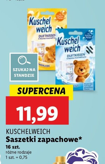 Saszetki zapachowe summer wind Kuschelweich promocja w Lidl