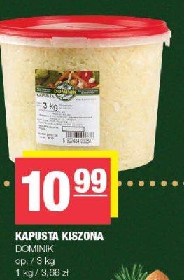 Kapusta kiszona Dominik promocja w SPAR