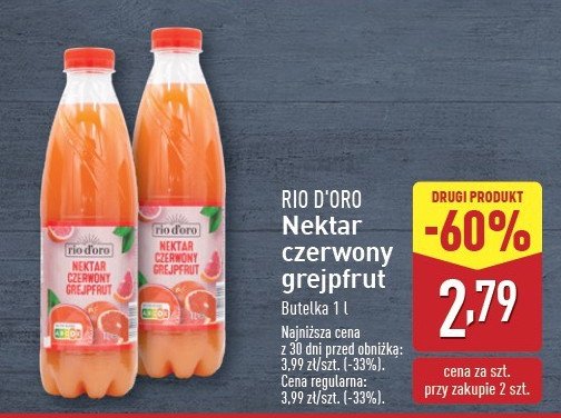 Nektar czerwony grejpfrut Rio d'oro promocja