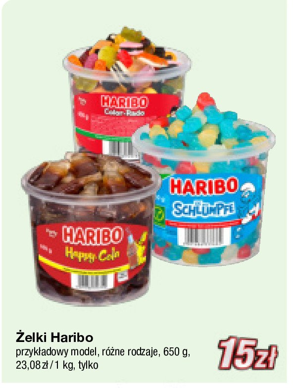 Żelki Haribo chamallows smurfs promocja