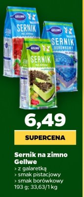 Sernik na zimno Gellwe promocja w Netto