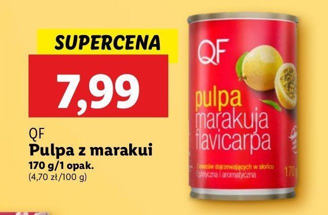 Pulpa z marakui Qf promocja