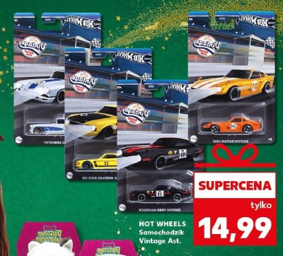 Samochodzik HOT WHEELS Vintage Ast. promocja w Kaufland