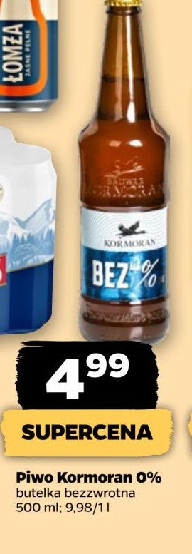 Piwo Kormoran bez % promocja w Netto