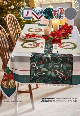 Podkładki na stół (różne wzory) wym. 43,5 × 28,2 cm promocja w Netto