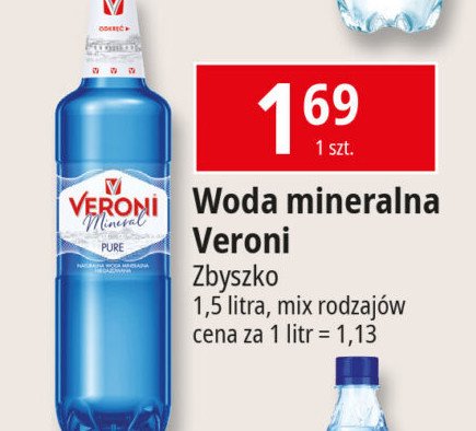 Woda pure Veroni mineral promocja