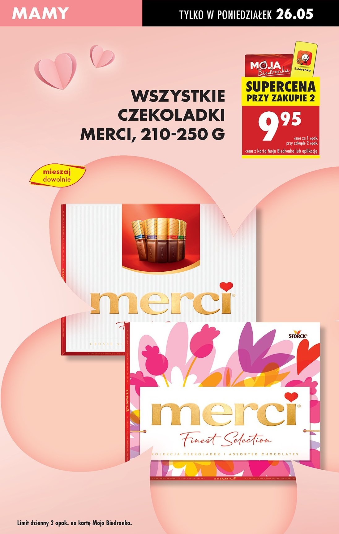 Bombonierka mus czekoladowy Storck merci promocja